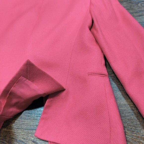 Giorgio Armani Cashmere Long Sleeve Peak Lapel Preppy Work Blazer Pink 36 - Picture 9 of 16